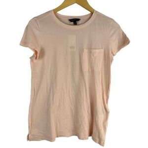 Banana Republic Pocket Tee Shirt XS Light Peach Pima Cotton NWT